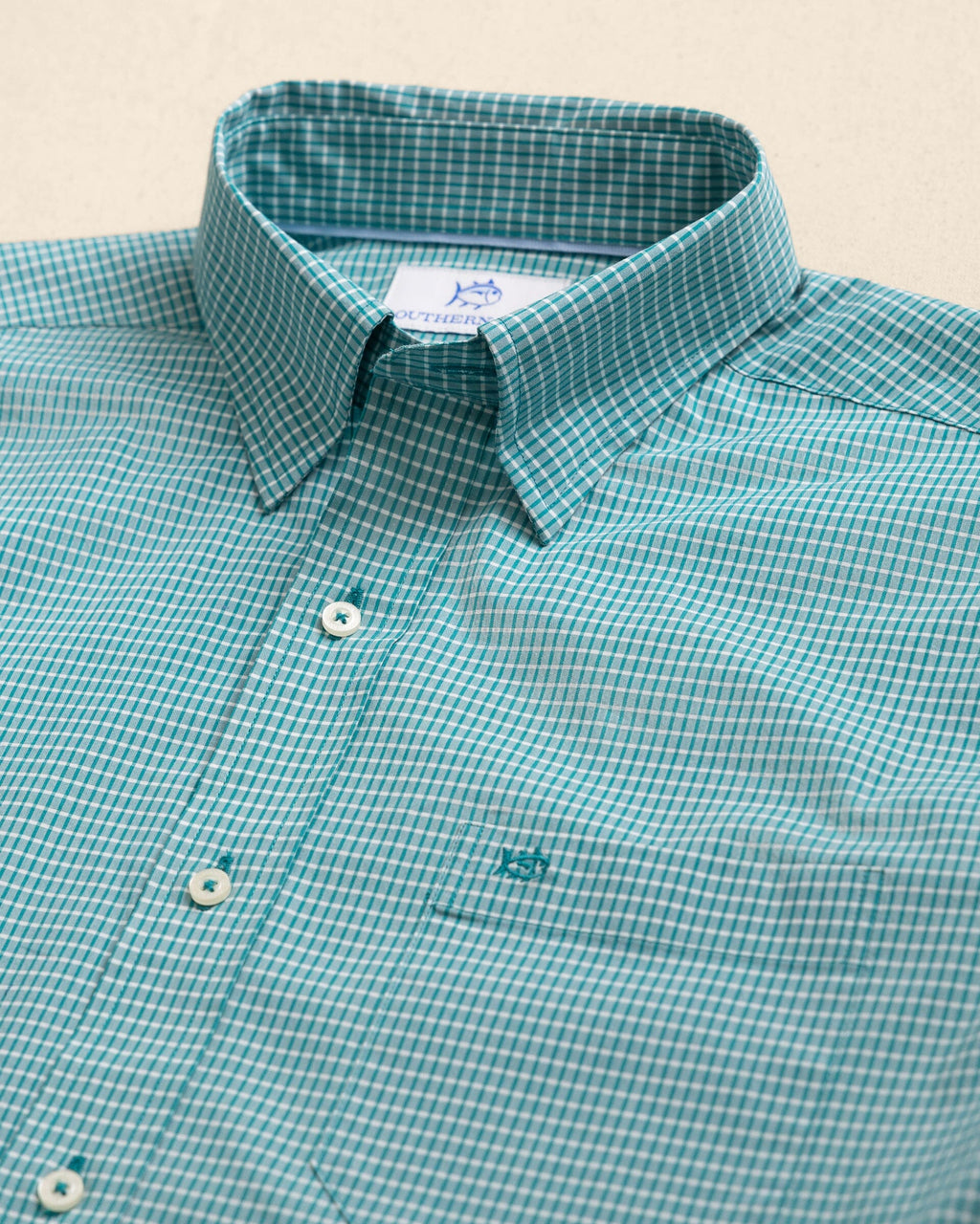 Crofton Plaid Charleston Sport Shirt - Spruce Shade