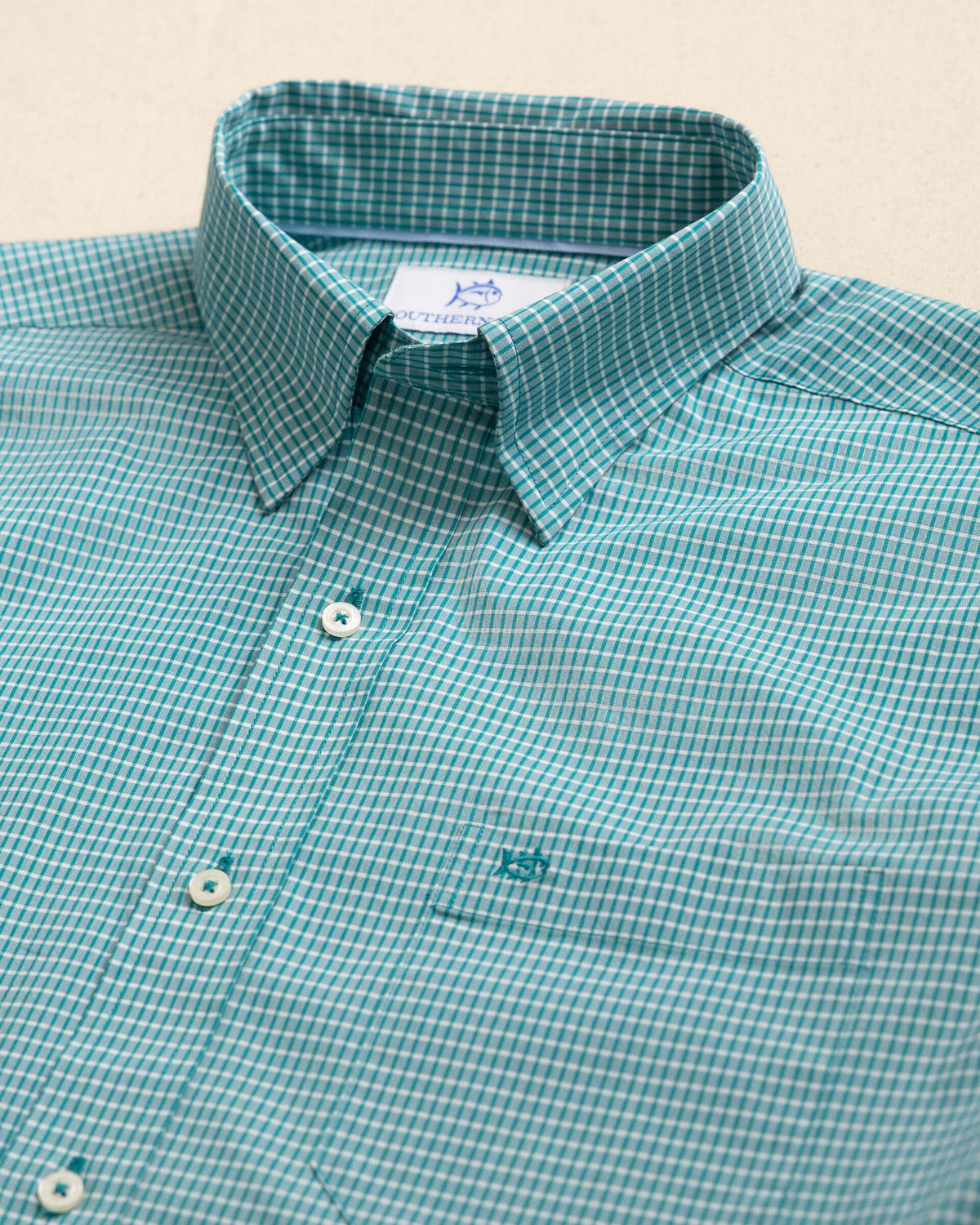Crofton Plaid Charleston Sport Shirt - Spruce Shade