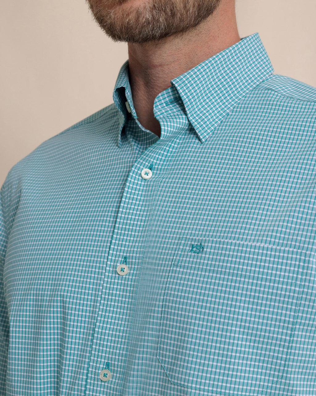 Crofton Plaid Charleston Sport Shirt - Spruce Shade